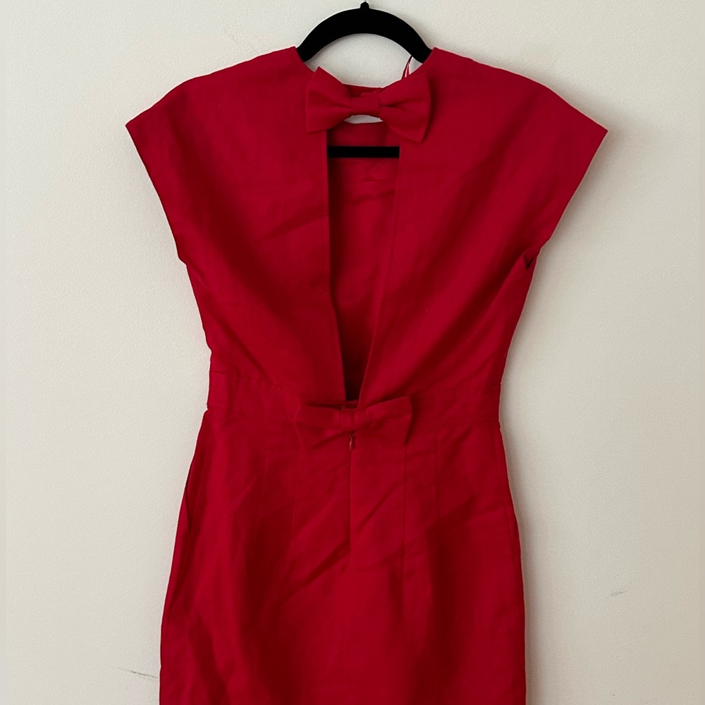 Red short vintage Mango dress